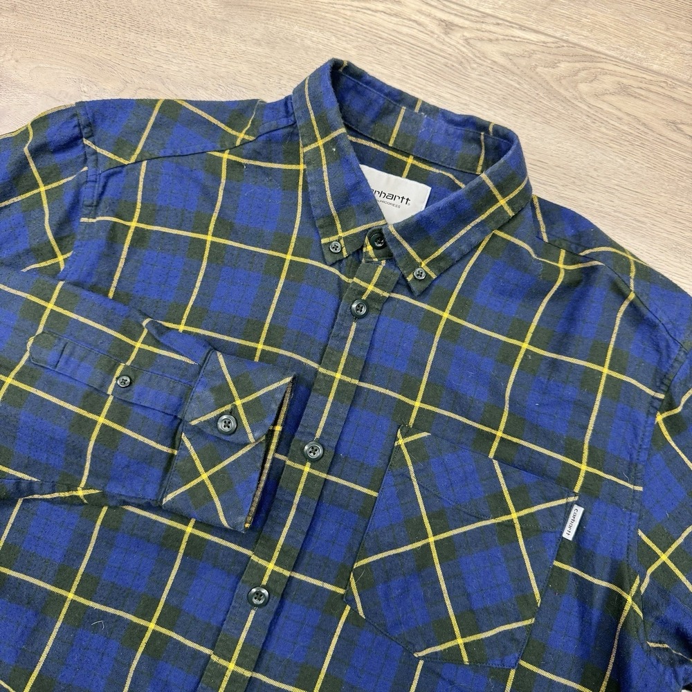 Carhartt WIP Multicolor Button Down L/S Shirt Men's Sz XL Streetwear READ